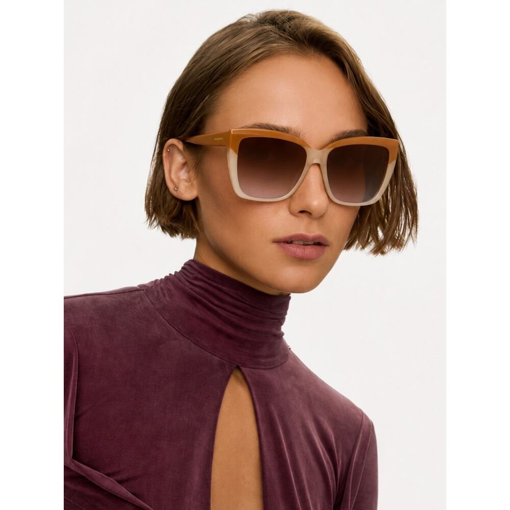 NEW!!! Salvatore Ferragamo SF1102S 261 Women's  Brown Sunglasses Authentic